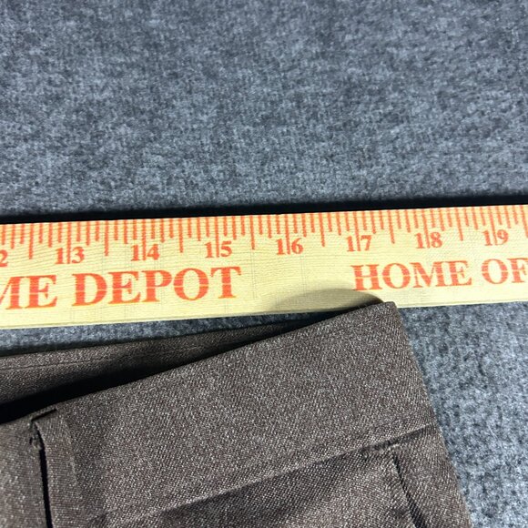 Vintage Levi Strauss Action Slacks Pants Mens 34x30 Brown Dacron Made USA 70s - Picture 5 of 12